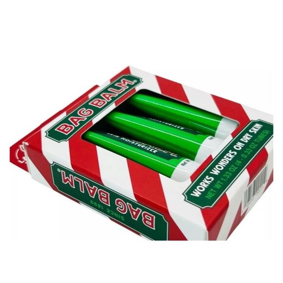 Bag Balm Christmas 4 Pack Vermont Original Skin Moisturizer Hands Lips Feet Gift - Picture 9 of 12